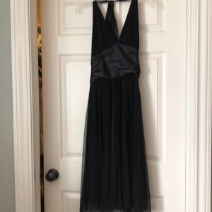 Black halter dress